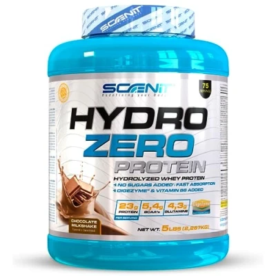 Immagine di Proteine idrolizzate Hydro Zero Protein del siero di latte Whey in polvere, polvere whey, hydro, 2,27 kg (Cioccolato)