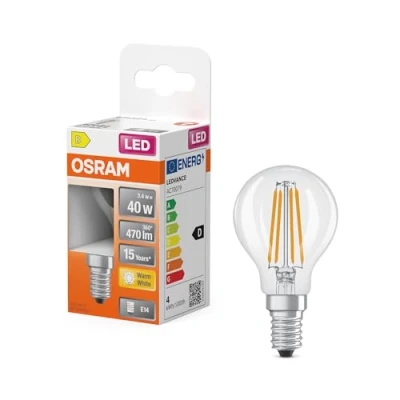 Immagine di OSRAM 4099854468759 LED (monocolore) ERP D (A G) E14 3.4 W Bianco caldo (Ø x A) 45.00 mm 1 pz.