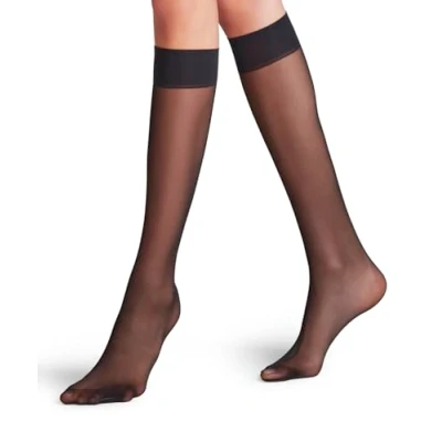 Immagine di Falke MATT Deluxe 20 Denier Transparent Calzettoni, Donna, Taglia: 39 42, Black