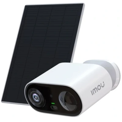 Immagine di Imou 2K Telecamera Wi Fi Esterno con Pannello Solare, Rilevamento PIR/Umano, Visione Notturna a Colori, Audio Bidirezionale Voci Diverse,IP65