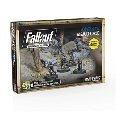 Immagine di Modiphius Entertainment Fallout Wasteland Warfare Enclave: Assault Force Miniatures Unpainted