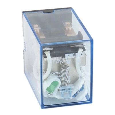 Immagine di Heschen Bobina relè uso generico MY2NJ 6V DC 5A 24V DC/220 V AC DPDT, con indicatore LED