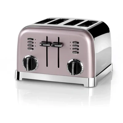 Immagine di Cuisinart Toaster Style CPT180PIE 4 slots defrost function 6 settings Vintage Pink
