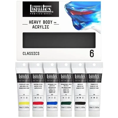 Immagine di Liquitex Heavy Body 6 Tubi Da 59 ml &quot;Set Classico&quot;