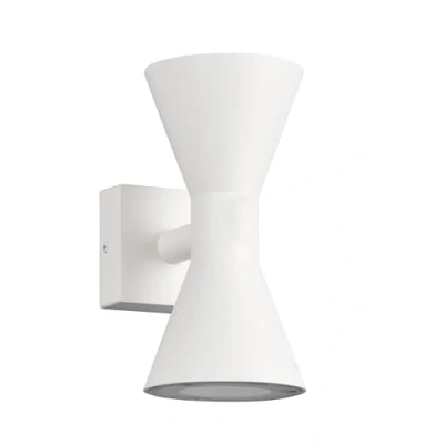 Immagine di Trio Lampada da parete per esterni Ardas 212560231, alluminio pressofuso bianco opaco, escl. 2x GU10