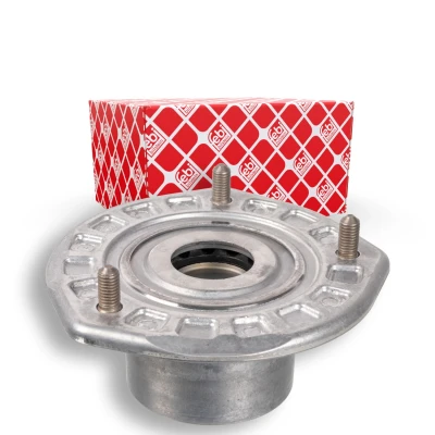 Immagine di FEBI BILSTEIN 171572 Supporto ammortizzatore a molla Assale anteriore Sx, Dx senza cuscinetto sfere Gomma VOLKSWAGEN: Crafter Bus