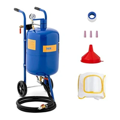 Immagine di MSW Sabbiatrice Portatile Professionale Mobile MS40A (40 l, 8,6 bar, Acciaio, Ruote in Gomma)
