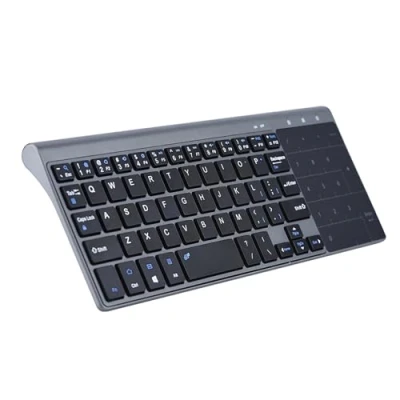 Immagine di Tastiera Wireless Portatile Slim 2.4Ghz palmare con touchpad per PC/per Notebook/per TV Box