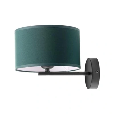 Immagine di Miratic Applique da parete con Sorgente Luminosa Sostituibile E27 max. 60W (non inclusa) Abat Jour Muro Lampada (verde bottiglia)
