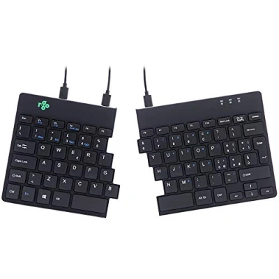 Immagine di R Go Tools Split Tastiera Ergonomico, QWERTY (IT), nero, cablata