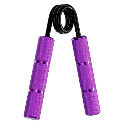 Immagine di RPM Power Metal Gripper Pinza per Le Mani 8 Diversi Livelli di Tensione (23Kg 181kg), Potenziamento Muscolare Mano, Polso, Avambraccio (100lbs Viola)