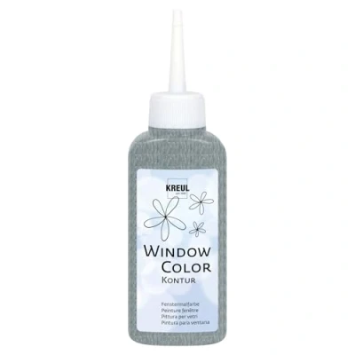 Immagine di KREUL Window Color Pittura per Vetri, 80 ml, argento