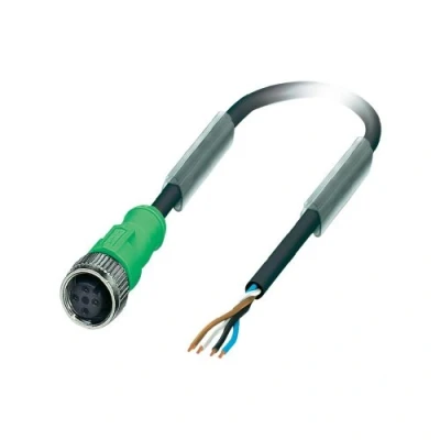 Immagine di Phoenix Contact 1668111 Connettore confezionato per sensore o attuatore M12 Presa dritta 3.00 m Numero di poli: 4 1 pz.