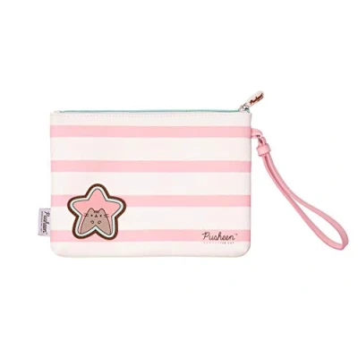 Immagine di Grupo Erik: Astuccio trucchi Pusheen Pochette per donna Rose Collection, Beauty Case piccolo 23 x 16,5 2,5 cm, rosa