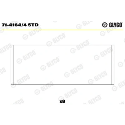 Immagine di GLYCO 71 4164/4 STD Bronzine Motore MG: MG ZR Hatchback