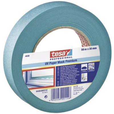 Immagine di TESA tesakrepp®, Nastro resistente ai raggi UV per protezione (L x B) 50 m 25 mm blu 4438 15 00 contenuto: 1 pezzo