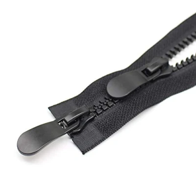 Immagine di YaHoGa 60 cm #8 cerniera plastica divisibile a 2 vie, nera per cappotto, giacche (RZTW cm)