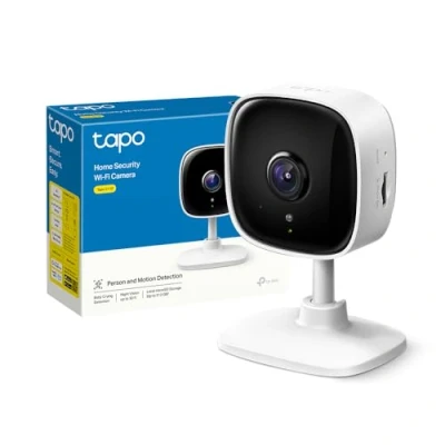 Immagine di TP Link Telecamera Wi Fi Interno Tapo C110, Videocamera Sorveglianza 2K(3MP), Visione Notturna, Audio Bidirezionale, Modalità Privacy, Notifiche in Tempo Reale del Sensore di Movimento