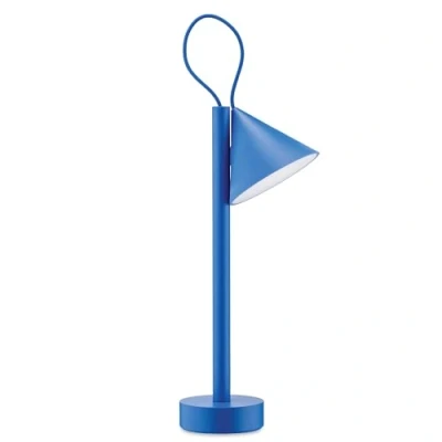 Immagine di Alessi Tsumiki ME01 DAZ Lampada Portatile Magnetica, Batteria Ricaricabile con cavo USB C, in Metallo e Resina Termoplastica, Luce a LED 3.5W 5V, Blu