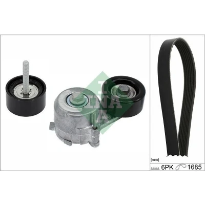 Immagine di INA 529 0421 10 Kit cinghie Poly V Controllare corsa libera generatore ed ev. sostituire OPEL: Astra J Sports Tourer, Zafira C Tourer