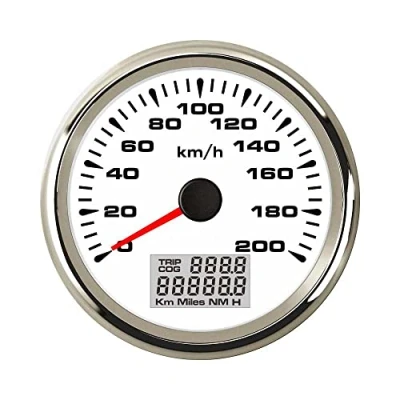 Immagine di ELING chilometraggio contachilometri automatico GPS tachimetro 0 200KM/H per auto da corsa con retroilluminazione 85mm