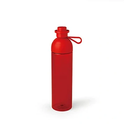 Immagine di Bottiglia Lego, Trasparente per Acqua / Idratazione, 740 Ml, Riempibile con Ghiaccio, Rosso