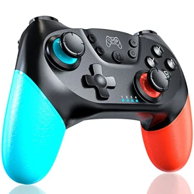 Immagine di Zexrow Controller per N Switch, Wireless Bluetooth Switch Pro Controller, Joystick Gamepad con Turbo Regolabile Dual Shock Gyro Axi