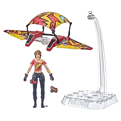 Immagine di Hasbro Fortnite Victory Royale Series TNTina con scivolo, 15 cm, action figure da collezione accessori, dai 8 anni in su, Multi