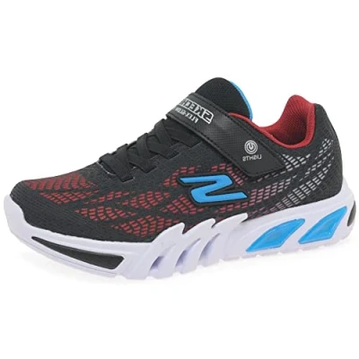 Immagine di Skechers 400137l Bkrb, Scarpe da ginnastica Bambini e ragazzi, Black Synthetic Red Blue Trim, 32 EU