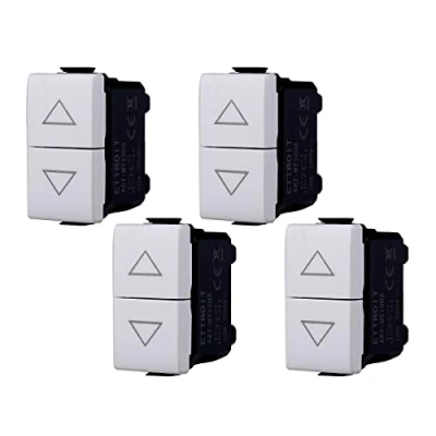 Immagine di Pulsante Doppio Saliscendi 1P+1P 16A, Compatibile Con Bticino Matix, Da 1 Posto Modulo (4)