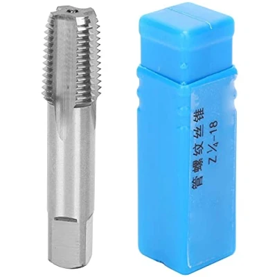 Immagine di Rubinetto Filettato da 1/4 di Pollice, Maschio in Acciaio ad Alta Velocità a 18 Denti, per Inossidabile, Ferro, Ghisa, Legato, Sistema Americano