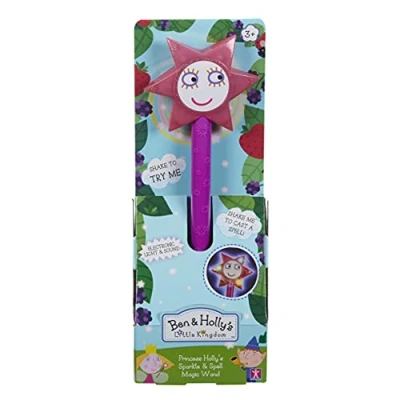 Immagine di ben &amp; Holly Princess holly&#039;s Magical Wand with speech sound, little kingdom, interactive toy, imaginative play , Red