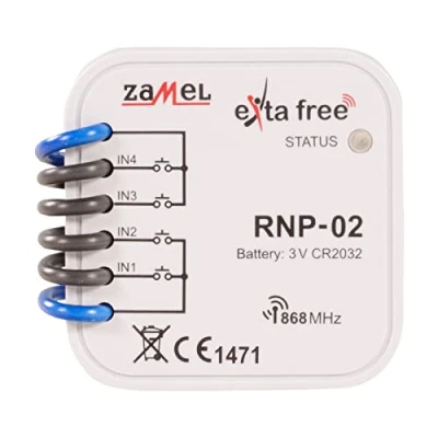 Immagine di Exta Free 4 canali trasmettitore Radio a Incasso, 1 pezzi, RNP 02