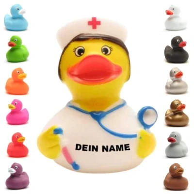 Immagine di Anatra da bagno personalizzabile (infermiera anatra)