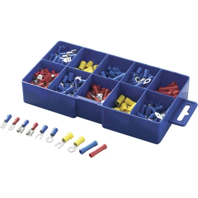 Immagine di TRU COMPONENTS 732038 450 Assortimento di capicorda a compressione 0.50 mm² 2.50 Blu, Giallo, Rosso pz.