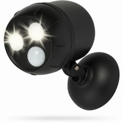 Immagine di Proxinova Faretto LED da Esterno con Sensore di Movimento PIR, Angolazione Regolabile, Design Compatto, Pratica Installazione, Faretti a batterie, Luci Sicurezza