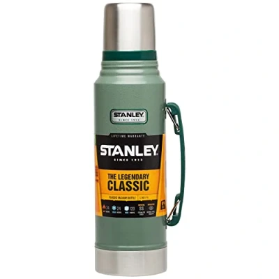 Immagine di Stanley Classic Legendary Thermos 1L Mantiene la Temperatura 24 Ore (Caldo/Freddo) Borraccia Termica Senza BPA Bottiglia Acciaio Inox Termos Hammertone Green