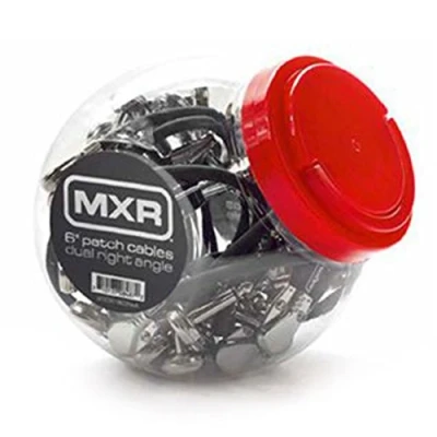 Immagine di JIM DUNLOP MXR Barattolo Espositore di Cavi Patch, 6 pollici 15 cm 20 pezzi, Angolo Retto Piatto (DCP06J)