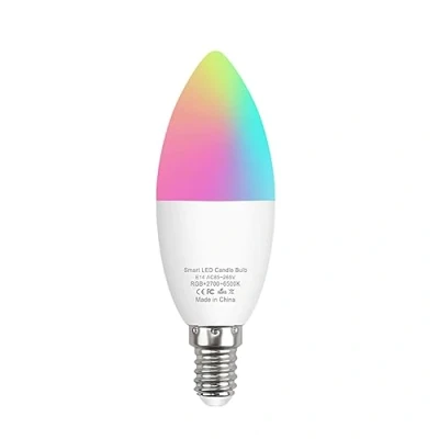 Immagine di NoyoRo Lampadine Intelligenti WiFi E14, Lampadina Bianca dimmerabile e Cambia Colore, Compatibile con Apple Homekit, Alexa, LED Multicolore equivalente a 5W,Cozylife,4PCS