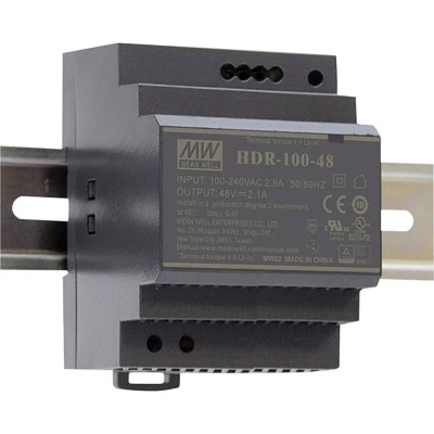 Immagine di Mean Well HDR 100 12N Alimentatore per guida DIN 12 V/DC 7.5 A 90 W Num. uscite:1 x Contenuto 1 pz.