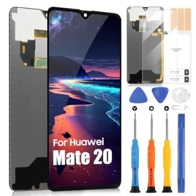 Immagine di LCD Schermo per Huawei Mate 20 HMA L29 L09 LX9 AL00 Display Touch Screen Digitizer Full Assembly con Riparazione Kit(Nero)