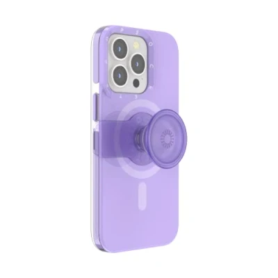 Immagine di PopSockets: PopCase compatibile con Magsafe Custodia per iPhone 13 Pro Supporto PopGrip Slide Riposizionabile e Impugnatura Top Intercambiabile Violet