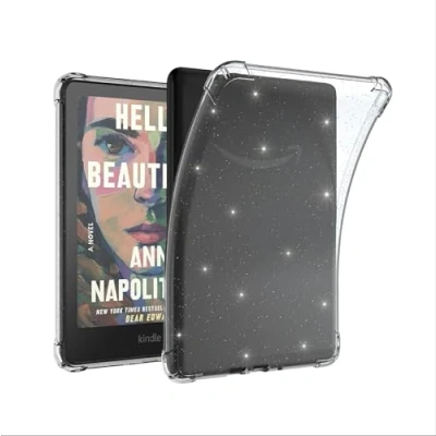 Immagine di GIOPUEY Cover per Kindle Paperwhite 7inch 2024, Scocca posteriore in TPU morbido, Copertura sottile, Protezione Airbag, Custodia Compatibile con 2024 trasparente