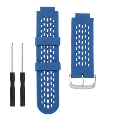 Immagine di ECSiNG cinturino in silicone compatibile con Garmin Approach S2/S4 Activity Trackers a sgancio rapido di ricambio per blu scuro