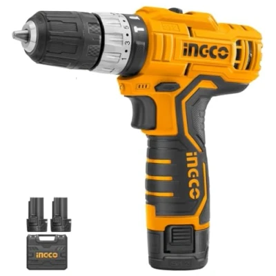 Immagine di Ingco Trapano Avvitatore A Percussione Batteria Al Litio 12 V Con Valigetta E 2 Batterie Incluse