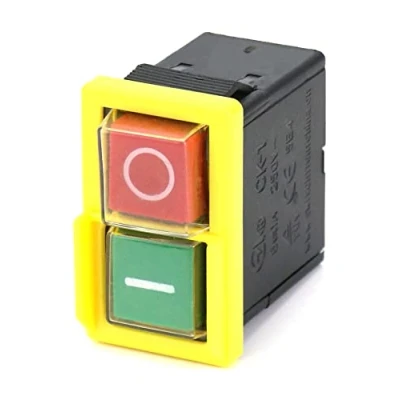 Immagine di QWORK interruttore sostitutivo universale KJD 6 250V 4 A, NVR, di arresto emergenza