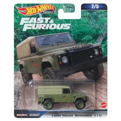 Immagine di Hot Wheels FAST AND FURIOUS Auto LAND ROVER DEFENDER 110 Modellino Die Cast Scala 1:64 lunghezza 7cm