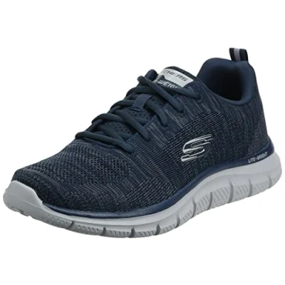 Immagine di Skechers Track Front Runner, Scarpe da Ginnastica Basse Uomo, Navy/Gray, 44 EU