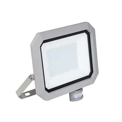 Immagine di As Schwabe 46408 Slim Line Chip Faretto a LED 50 W con sensore di movimento, molto stretta, W, 230 V, Argento