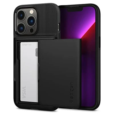 Immagine di Spigen Cover Slim Armor CS Compatibile con iPhone 13 Pro Nero